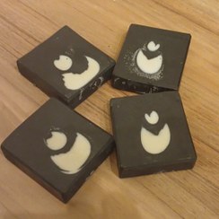تصویر صابون زغال فعال Charcoal handmade soap