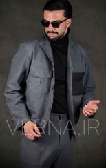 تصویر کت و شلوار باکسی مردانه دوجیب ZARA 