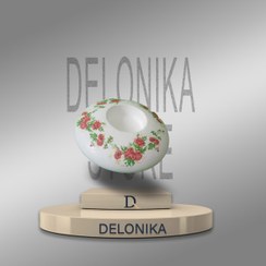 تصویر جا شمعی طرح گل سرخ 