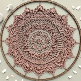 تصویر دیوار کوب ماندالا بافی 