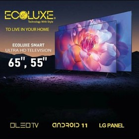 تصویر تلویزیون 65" اینچ هوشمند اکولوکس DLED ECOLUXE TV 65" DLED (SMART, 4K , LG PANEL)