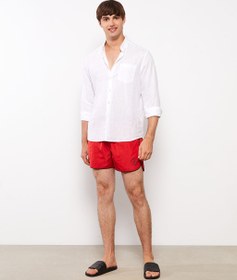 تصویر خرید اینترنتی مایو مردانه قرمز السی وایکیکی S2H891Z8 Kısa Boy Baskılı Erkek Deniz Şortu