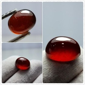 تصویر نگین گارنت هسونایت اصل تراش Cabochon 