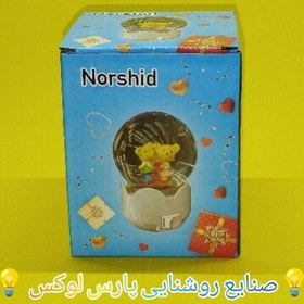 تصویر چراغ شب خواب گوی شیشه ای 