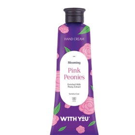 تصویر کرم مرطوب کننده دست حاوی Blooming Pink Peonies Hand Cream With You