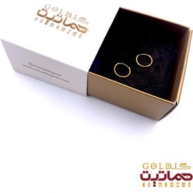 تصویر گوشواره حلقه‌ ای ساده 