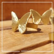 تصویر انگشتر طلایی پروانه 