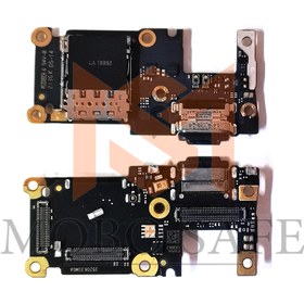 تصویر برد شارژ اورجینال شیاومی MI 11T ( روکاری ) Xiaomi MI 11T SUB Board ( Orginal )