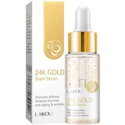 تصویر سرم مرطوب کننده لایکو گلد حلزون کره ای LAIKOU 24K Gold Snail Serum 