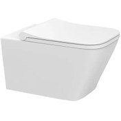 تصویر کاسه وال هنگ فلاش تانک ایران - مدل یورو فلت - سفید / طرح 1 Euro Flat Wall-hung Toilet Flush Tank Iran