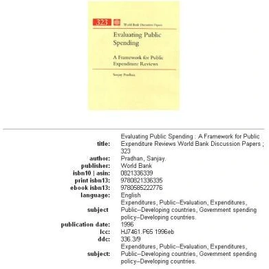 خرید و قیمت دانلود کتاب Evaluating Public Spending: A Framework for ...
