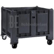 تصویر باکس پالت پلاستیکی چرخدار Wheeled-plastic-pallet-box