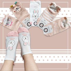 تصویر جوراب مچی زنانه عروسکی فانتزی گوشدار - طرح1 Fancy Puppet Womens Stockings