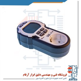 تصویر وات متر پریز دار با دو شاخه 220V سم مدل CEM DT-25 WATT METER SOCKET DT-25 CEM