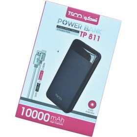 تصویر پاوربانک تسکو مدل TP 811 ظرفیت 10000 میلی آمپر ساعت TSCO TP 811 10000mah power bank