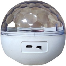 تصویر رقص نور مدل اسپیکر دار کد MY-718 - سفید 