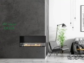 تصویر شومینه ال-L120-برندOLGA 