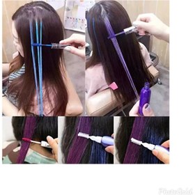 تصویر ریمل رنگی مو 