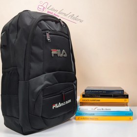 تصویر کیف مدرسه Fila طرح اسپرت برزنتی کوله پشتی 