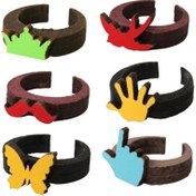 تصویر انگشتر چوبی اشکال مینی طرح RG3 