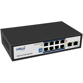 تصویر سوئیچ شبکه HRUI مدل HR100-AF-8L2GN ا HRUI switch HR100-AF-8L2GN HRUI switch HR100-AF-8L2GN