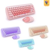 تصویر کیبورد و ماوس بی سیم مافی مدل Mofii Candy Fashion Multicolor 