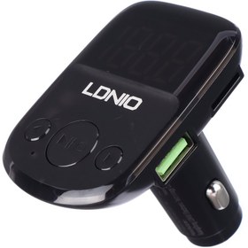 تصویر شارژر فندکی + FM Player بلوتوثی Ldnio C706Q + کابل میکرو یو اس بی Ldino C706Q Car Mp3 Player FM Transmitter