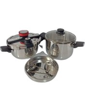 تصویر زودپز دوقلوی مکسی 4 و 6 لیتر 