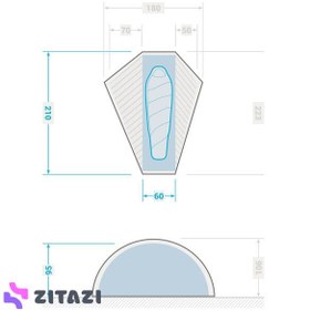 تصویر چادر کوهنوردی 1نفره فورکلاز Forclaz مدل MT900 - زمان ارسال 15 تا 20 روز کاری 