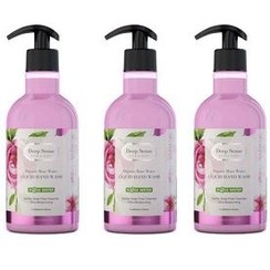 تصویر مایع دستشویی دیپ سنس مدل گلاب حجم 400 میلی لیتر مجموعه 3 عددی 