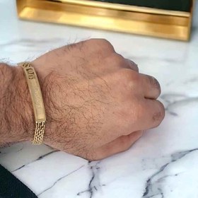 تصویر دستبند استیل کارتیه زنانه مردانه طلایی 22000466 Cartier bracelet