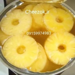 تصویر کمپوت آناناس حلقه ای3 کیلویی اصل تایلند 