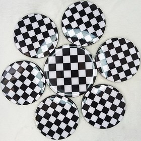 تصویر زیرلیوانی طرح شطرنجی | کد042 