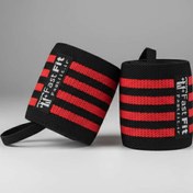 تصویر مچ بند قرمز چهار خط 