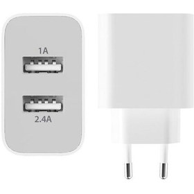 تصویر شارژر دیواری وریتی مدل AP2124 به همراه کابل MicroUSB 