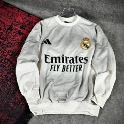 تصویر دورس باشگاهی رئال مادرید سه نخ رنگ سفید و مشکی 