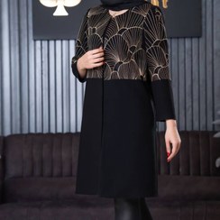 تصویر مانتو مجلسی کرپ گاواردین 