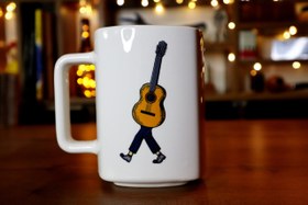 تصویر ماگ موسیقی طرح گیتار 