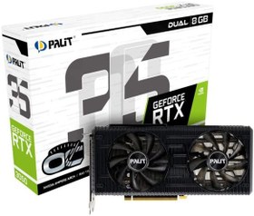 تصویر کارت گرافیک پالیت RTX 3050 Dual OC 8GB GDDR6 Palit GeForce RTX 3050 Dual OC 8GB GDDR6 Graphic Card