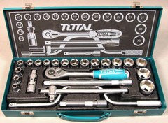 تصویر جعبه بکس ۲۴ عددی توتال THT141253 socket set