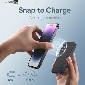 تصویر پاوربانک 20 وات بیسوس مدل Magnetic Mini wireless fast charge ظرفیت 5000 میلی آمپر ساعت baseus magnetic mini wireless fast charge 5000mah 20w power bank