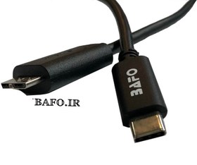 تصویر کابل USB 3.1 TYPE C/M به USB3.0 Micro B/M بافو مدل BF-H388 | کابل هارد اکسترنال با کابل تایپ سی 