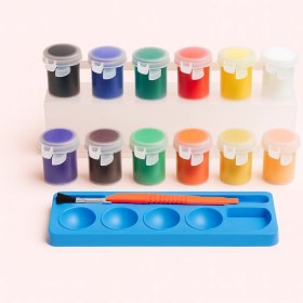 تصویر گواش ۱۲ رنگ Palmo مدل Poster Paint 