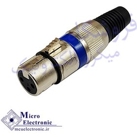 تصویر فیش کنون XLR مادگی سرکابلی دورنگ 