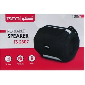تصویر اسپیکر بلوتوثی قابل حمل تسکو مدل TS 2307 ا TSCO TS 2307 Portable Speaker TSCO TS 2307 Portable Speaker
