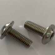 تصویر ّFlange Button Head Screw (پیچ آلن کله قارچی واشردار) M6X16 mm 