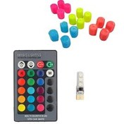 تصویر پکیج سروالف VIPشب نما 4 عددی لامپ کنترل دار خودرو 