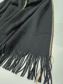 تصویر شال بافت مشکی 