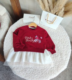 تصویر تونیک دخترانه دامن توری 