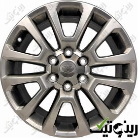 تصویر رینگ تویوتا پرادو 18 اینچی رنگ کرومیک 